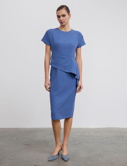 BGN WORKSHOP - Aller Volan Parçalı Viskon Elbise