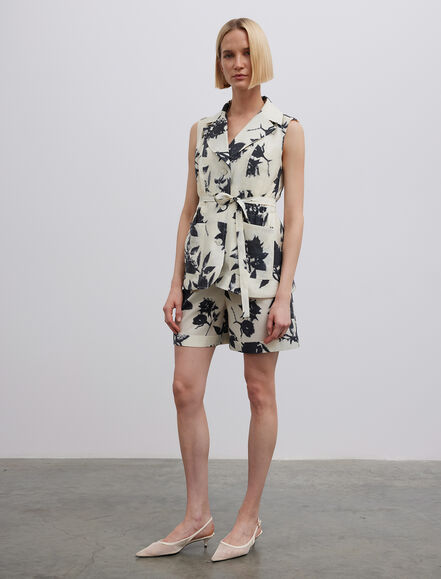 BGN WORKSHOP - Arkadan Bağlamalı Cepli Tencel Yelek