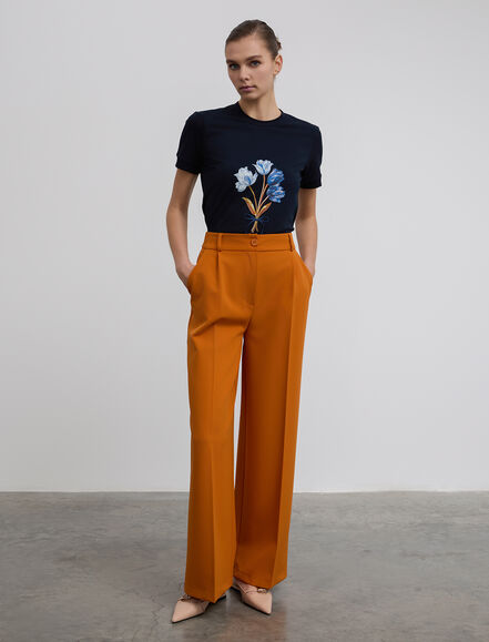 BGN WORKSHOP - Arkası Lastikli Pileli Geniş Paça Pantolon