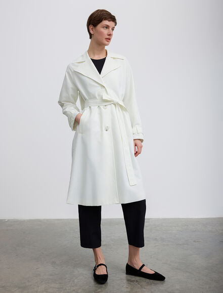 BGN WORKSHOP - Arkası Pilise Garni Detaylı Trençkot