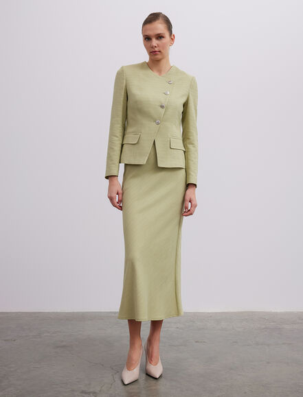 BGN WORKSHOP - Asimetrik Kapama Pamuk Ceket