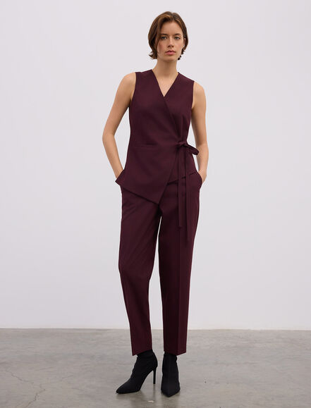 BGN WORKSHOP - ASIMETRIK KESIM BAGLAMALI VISKON KARIŞIM YELEK