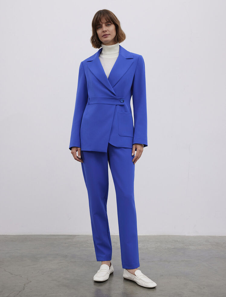 ASIMETRIK KESIM DUGME DETAYLI BLAZER CEKET