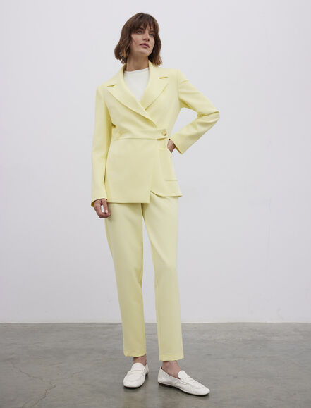 BGN WORKSHOP - ASIMETRIK KESIM DUGME DETAYLI BLAZER CEKET