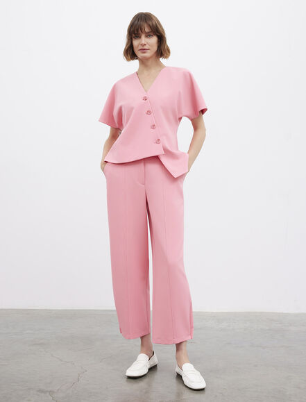 BGN WORKSHOP - ASİMETRİK KESİM KISA YARASA KOLLU YELEK