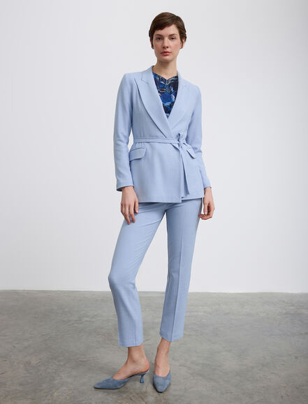 BGN WORKSHOP - Bağlama Detaylı Viskon Karışımlı Ceket