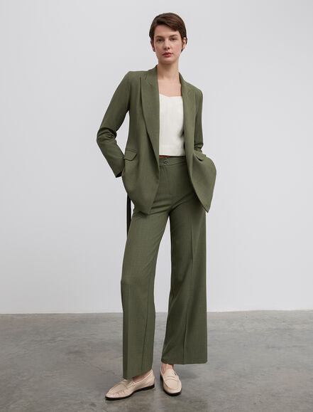 BGN WORKSHOP - Bağlama Detaylı Viskon Karışımlı Ceket