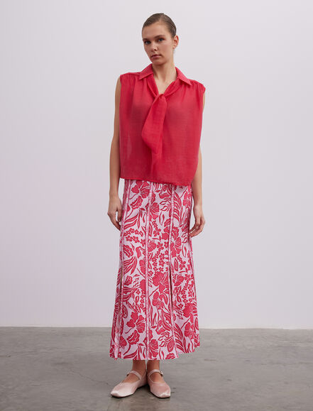 BGN WORKSHOP - Bağlama Yakalı Lyocell Bluz