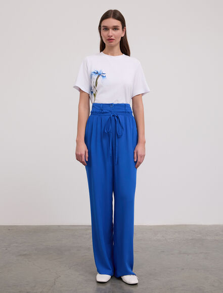 BGN WORKSHOP - Beli Bağcık Detaylı Rahat Kesim Viskon Pantolon