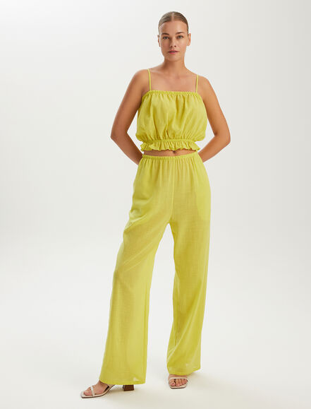 BGN WORKSHOP - Beli Fırfırlı Büzgülü Pamuk Bustiyer