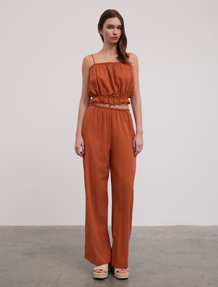 BGN WORKSHOP - Beli Fırfırlı Büzgülü Pamuk Bustiyer