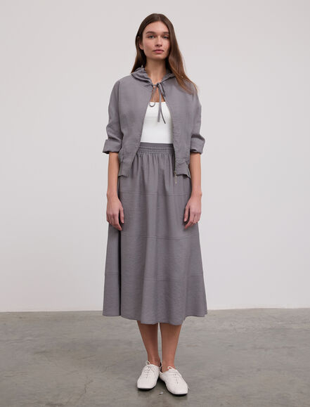 BGN WORKSHOP - Beli Lastikli Parçalı Kloş Etek