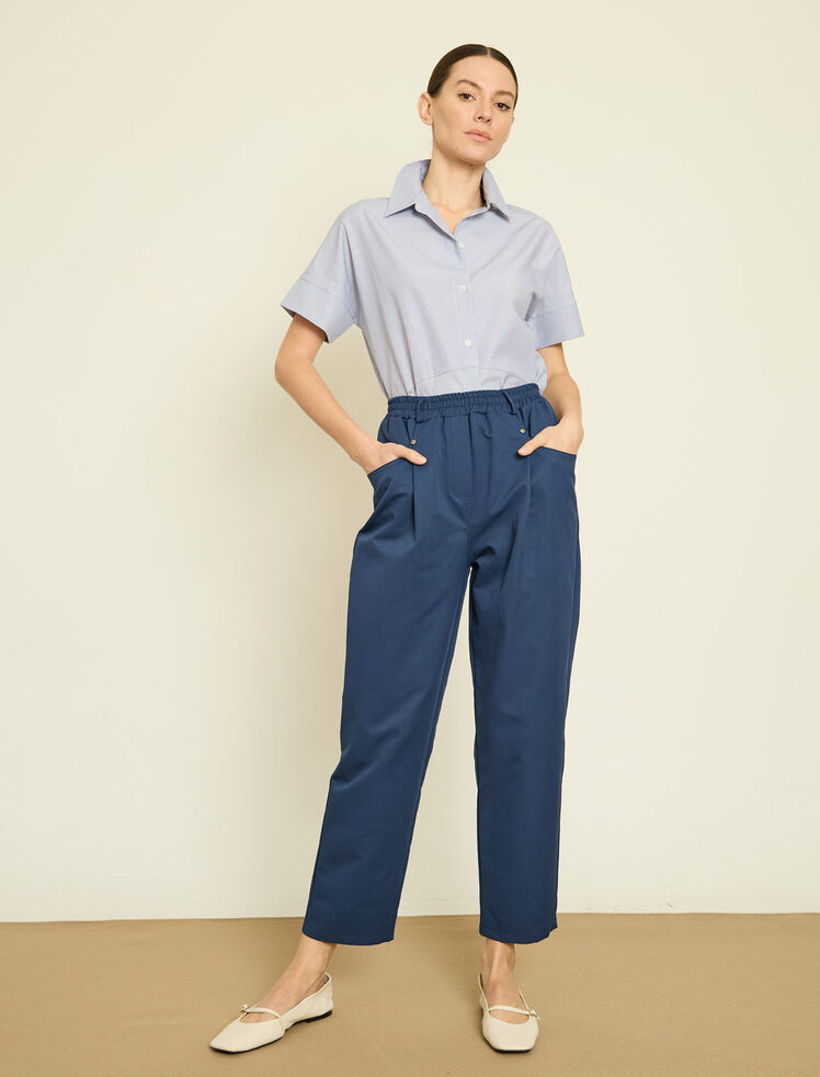 BELI LASTIKLI RAHAT KESIM GABARDIN PANTOLON