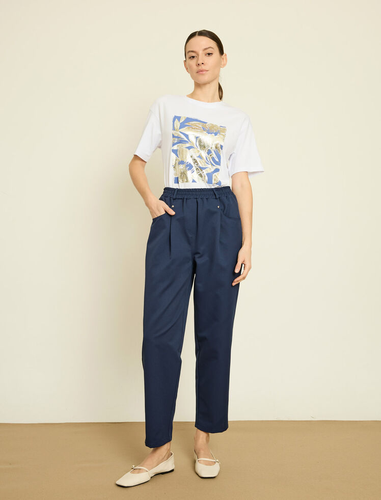 BELI LASTIKLI RAHAT KESIM GABARDIN PANTOLON · 2