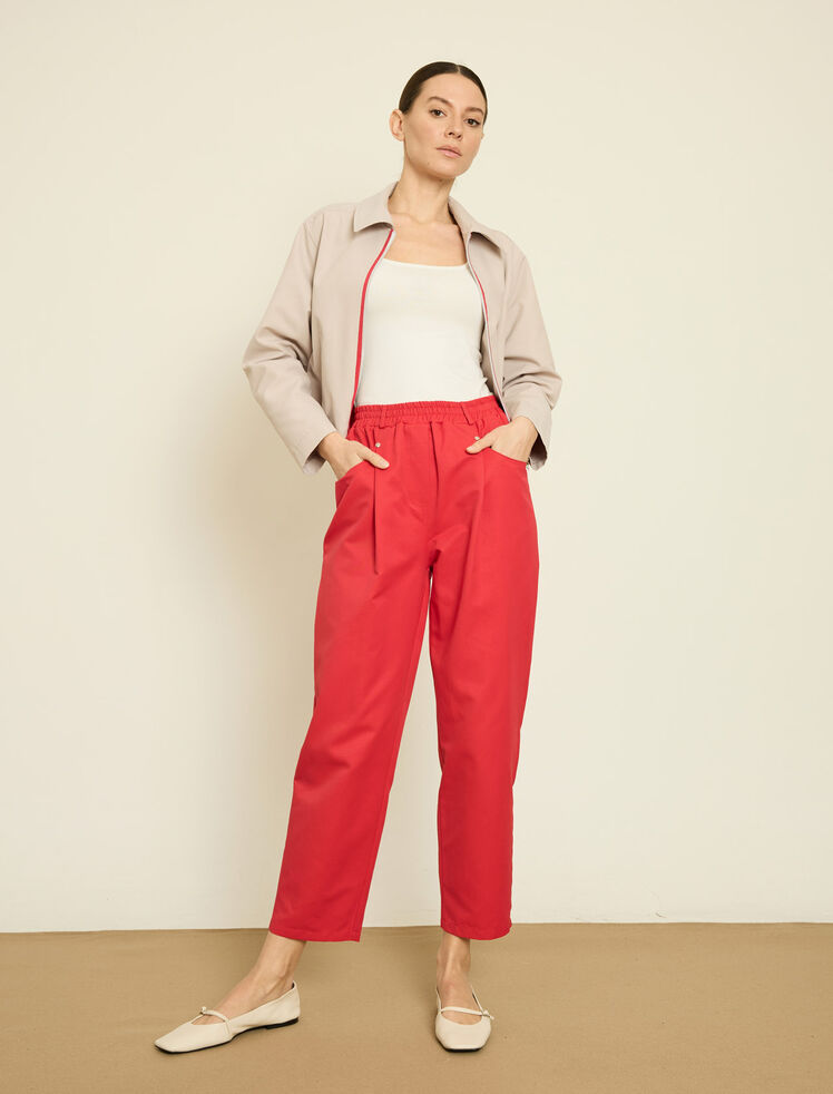 BELI LASTIKLI RAHAT KESIM GABARDIN PANTOLON