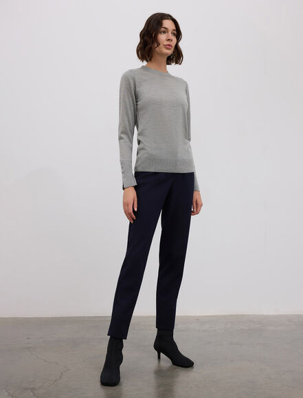 BGN WORKSHOP - BİSİKLET YAKA KOLLARI DÜĞMELİ BASIC KAZAK