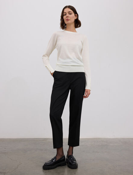 BGN WORKSHOP - BİSİKLET YAKA KOLLARI DÜĞMELİ BASIC KAZAK