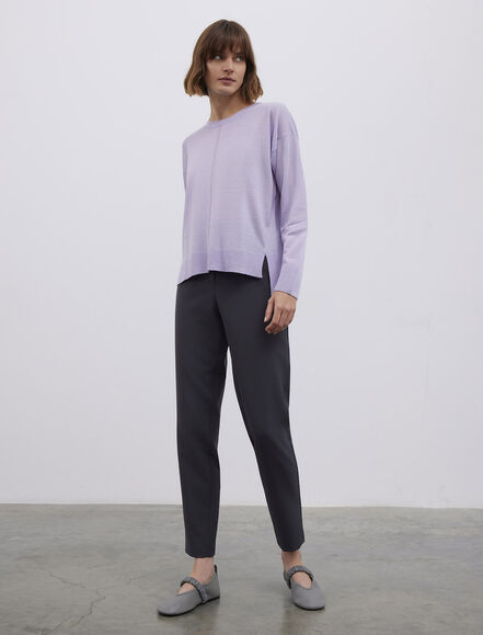 BGN WORKSHOP - BİSİKLET YAKA YIRTMAÇ DETAYLI OVERSIZE KAZAK