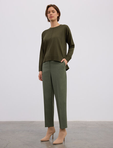 BGN WORKSHOP - BİSİKLET YAKA YIRTMAÇ DETAYLI OVERSIZE KAZAK