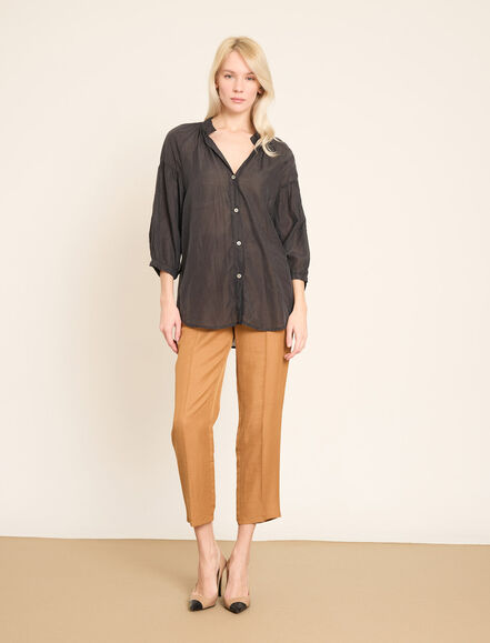 BGN WORKSHOP - Bol Kesim Düğmeli Tencel Bluz