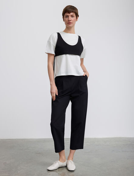 BGN WORKSHOP - Bustiyer Detaylı Arkası Baskılı Pamuk T-shirt