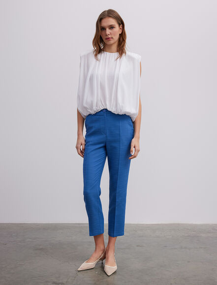 BGN WORKSHOP - Büzgülü Rahat Kesim Viskon Bluz