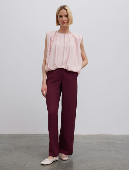 BGN WORKSHOP - Büzgülü Rahat Kesim Viskon Bluz