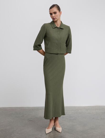 BGN WORKSHOP - Cepli Kısa Viskon Karışımlı Ceket