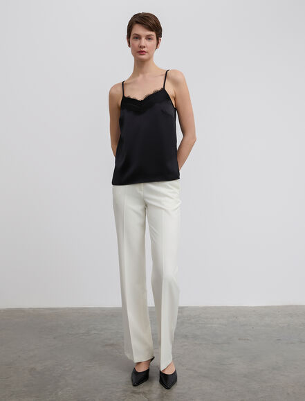 BGN WORKSHOP - Dantel Detaylı Askılı Saten Atlet