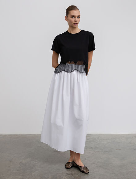 BGN WORKSHOP - Dantel Detaylı Pamuk Tişört