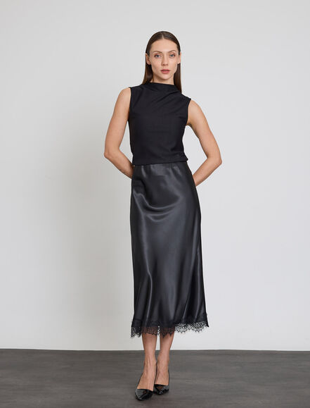 BGN WORKSHOP - DANTEL DETAYLI SATEN ETEK