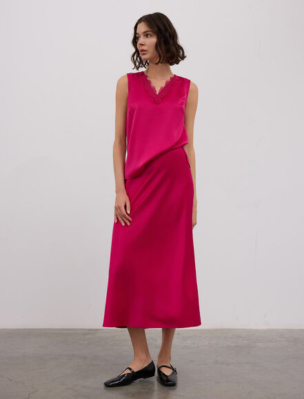 BGN WORKSHOP - DANTEL DETAYLI V YAKA SATEN ATLET