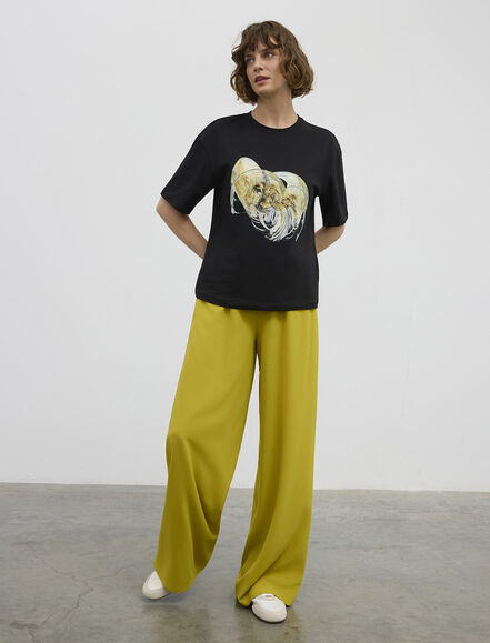 BGN WORKSHOP - DIJITAL BASKILI PAMUK TISORT