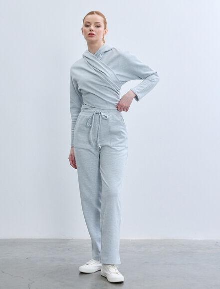 BGN WORKSHOP - DUZ PACA BELI LASTIKLI ORME PANTOLON