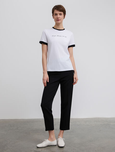 BGN WORKSHOP - Garni Detaylı Baskılı Pamuk T-shirt