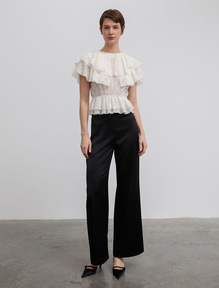 BGN WORKSHOP - Geniş Paça Saten Pantolon