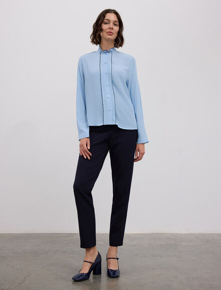 BGN WORKSHOP - HAKIM YAKA VE ON PAT KENARI NAKIS FIRFIRLI GÖMLEK