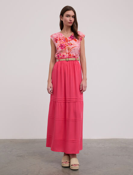 BGN WORKSHOP - Hasır Kemerli Viskon Etek