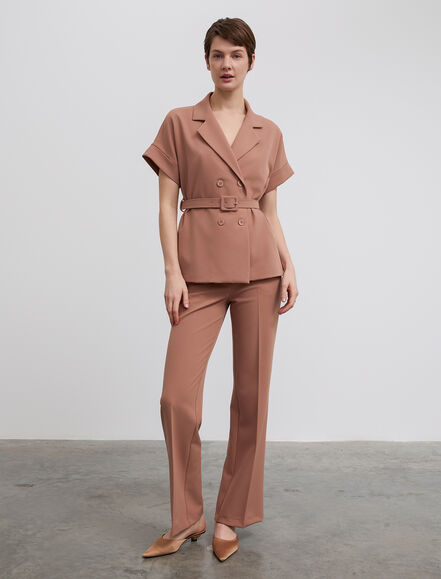 BGN WORKSHOP - Kısa Kollu Kemerli Blazer Ceket