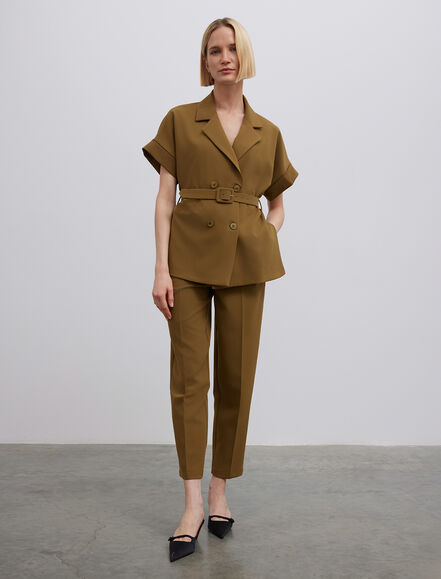 BGN WORKSHOP - Kısa Kollu Kemerli Blazer Ceket