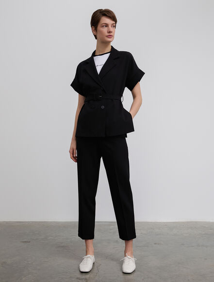 BGN WORKSHOP - Kısa Kollu Kemerli Blazer Ceket