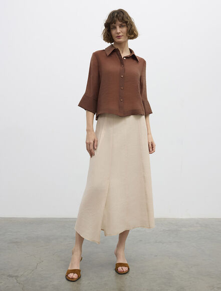 BGN WORKSHOP - KIVIRMA KOLLU LYOCELL KARISIM GOMLEK