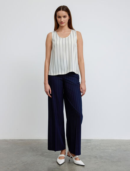 BGN WORKSHOP - Kolsuz Çizgi Baskılı Bluz