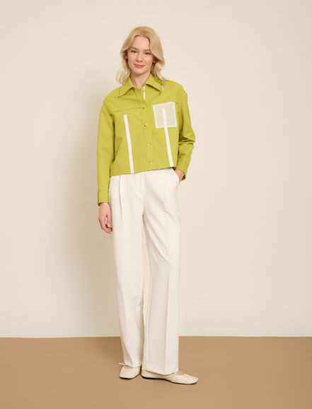 BGN WORKSHOP - KONTRAST CEPLI- SERITLI GOMLEK CEKET