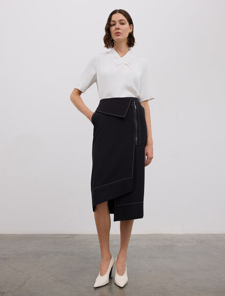 BGN WORKSHOP - KONTRAST DIKISLI ASIMETRIK- FERMUARLI ANVELOP ETEK