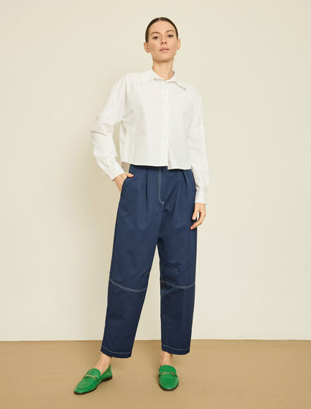 BGN WORKSHOP - KONTRAST DIKISLI GABARDIN PANTOLON