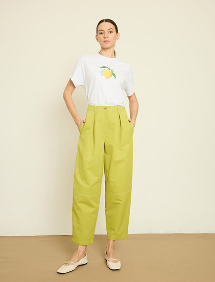 BGN WORKSHOP - KONTRAST DIKISLI GABARDIN PANTOLON