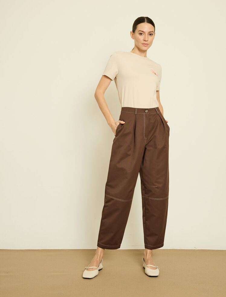 KONTRAST DIKISLI GABARDIN PANTOLON · 2