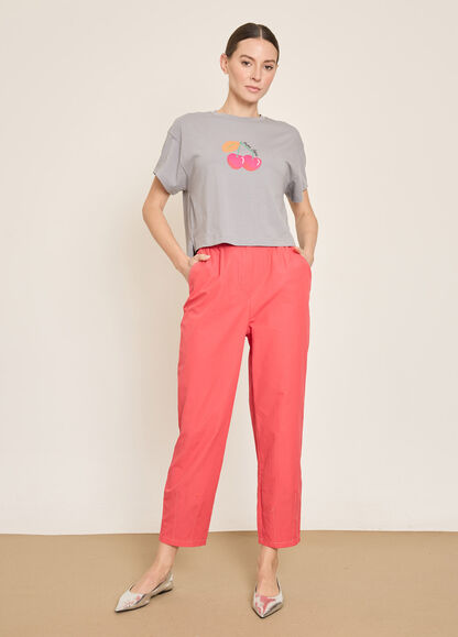 BGN WORKSHOP - KONTRAST DIKISLI PAMUK KARISIM PANTOLON