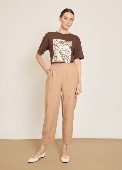 BGN WORKSHOP - KONTRAST DIKISLI PAMUK KARISIM PANTOLON